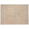 vidaXL Tapis Naturel et blanc 160 x 230 cm Jute