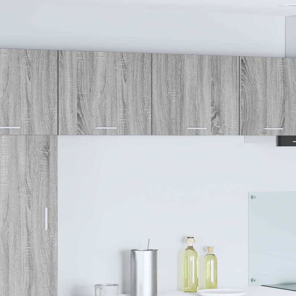 vidaXL Armoire suspendue Gris Sonoma et Blanc 50 x 31 x 40 cm