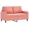 vidaXL Ensemble de canap&eacute;s 2 pcs avec coussins Rose Velours