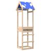 vidaXL Tour de jeu Marron 52,5 x 46,5 x 195 cm Bois de pin massif