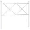 vidaXL T&ecirc;te de lit de remplacement m&eacute;tal blanc 100 cm