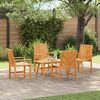 vidaXL Ensemble de salon de jardin 5 pcs Marron Bois d'Acacia Massif