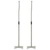 vidaXL Supports de haut-parleur universel Argent&eacute; 2 pcs