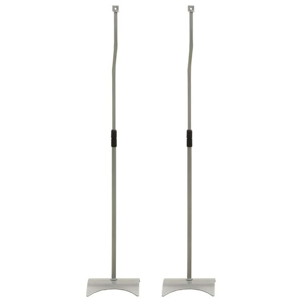 vidaXL Supports de haut-parleur universel Argent&eacute; 2 pcs