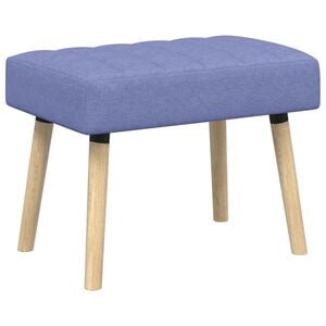 vidaXL Banc capitonn&eacute; canal Bleu denim 60 x 40 x 45 cm Tissu
