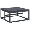 vidaXL Ensemble de canap&eacute; de jardin avec coussin 7 pcs Noir Acier