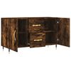 vidaXL Buffet ch&ecirc;ne fum&eacute; 100x36x60 cm bois d'ing&eacute;nierie