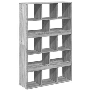 vidaXL Biblioth&egrave;que sonoma gris 100x33x156,5 cm bois d'ing&eacute;nierie