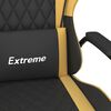 vidaXL Chaise de jeu Noir et dor&eacute; Similicuir