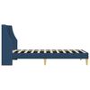 vidaXL Cadre de lit avec t&ecirc;te de lit Bleu 100 x 200 cm tissu