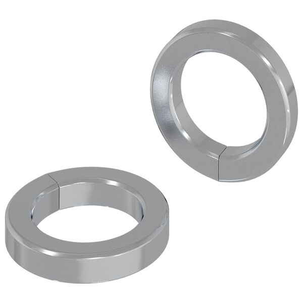vidaXL Rondelle ressort 2 pcs Blanc 13 x 1 mm Fer