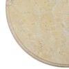 vidaXL Dessus de table Cr&egrave;me &Oslash;40x2,5 cm Marbre