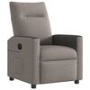 vidaXL Fauteuil inclinable &eacute;lectrique Taupe Tissu