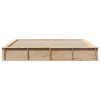 vidaXL Cadre de lit Marron 180 x 200 cm Bois de pin massif