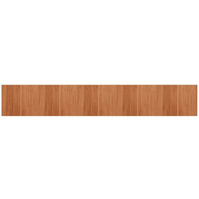 vidaXL Tapis rectangulaire marron 80x500 cm bambou