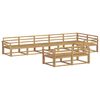 vidaXL Ensemble de canap&eacute;s d'ext&eacute;rieur 8 pc Blanc Bois d'Acacia Massif
