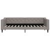 vidaXL Lit de jour avec matelas taupe 80x200 cm tissu