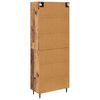 vidaXL Haut Armoire 2 pcs Bois Ancien Bois d'ing&eacute;nierie
