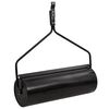 vidaXL Rouleau de jardin et de pelouse &agrave; tirer avec pinces a&eacute;rateur noir 63 L en fer