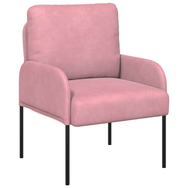 vidaXL Canap&eacute;s avec coussin 55cm Rose Contreplaqu&eacute;
