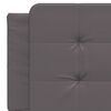 vidaXL Lit avec matelas Zadar gris 160x200 cm similicuir