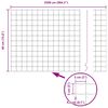 vidaXL Cl&ocirc;ture avec poteau Gris 0,4 x 25 m Acier et PVC
