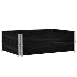 vidaXL Jardini&egrave;re noir 120x80 cm bois massif de pin