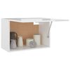 vidaXL Armoire suspendue "Lyon" Blanc brillant 60x31x40 cm
