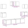 vidaXL Ensemble de meubles TV 7 pcs Gris b&eacute;ton Bois d'ing&eacute;nierie
