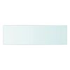 vidaXL Panneaux d'&eacute;tag&egrave;re 2 pcs Verre Transparent 50 x 15 cm