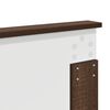 vidaXL Cadre de lit Ch&ecirc;ne brun 150 x 200 cm Bois Ing&eacute;nierie