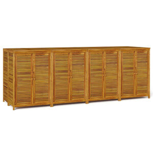 vidaXL Bo&icirc;te de rangement de jardin 280x87x104 cm bois massif d'acacia