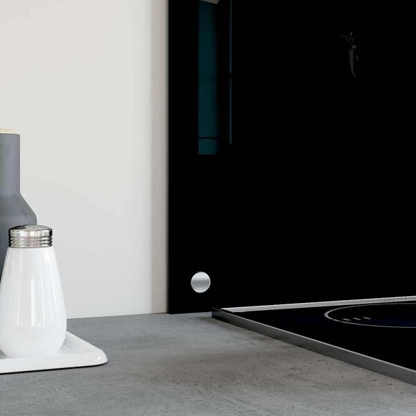 vidaXL Dosseret de cuisine Noir 100x60 cm Verre trempé