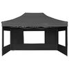 vidaXL Tente de r&eacute;ception pliable &agrave; parois Aluminium 4,5x3m Anthracite