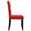 vidaXL Chaises &agrave; manger lot de 2 Rouge bordeaux Velours