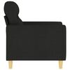 vidaXL Fauteuil Noir 60 cm Tissu