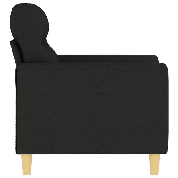 vidaXL Fauteuil Noir 60 cm Tissu