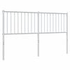 vidaXL T&ecirc;te de lit de remplacement m&eacute;tal blanc 160 cm