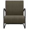 vidaXL Fauteuil gris fonc&eacute; tissu