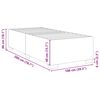 vidaXL Cadre de lit sans matelas taupe 100x200 cm tissu