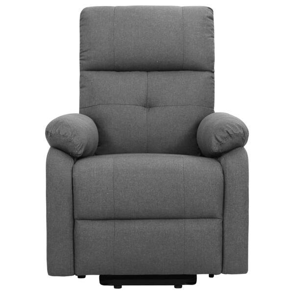 vidaXL Fauteuil de massage inclinable Gris fonc&eacute; Tissu
