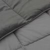 vidaXL Duvet complet toute l'ann&eacute;e Gris clair 200 x 200 cm Microfibre