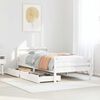 vidaXL Cadre de lit sans matelas blanc 90x200 cm bois de pin massif