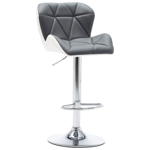 vidaXL Tabouret de bar 2 pcs Gris 44 x 48 x 105,5 cm Simili cuir