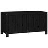 vidaXL Bo&icirc;te de rangement de jardin Noir 121x55x64 cm Bois massif pin