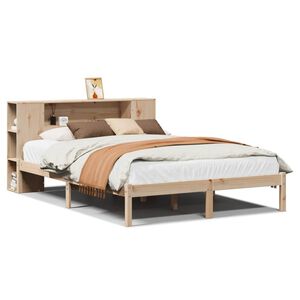 vidaXL Lit biblioth&egrave;que sans matelas 120x190 cm bois de pin massif