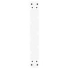 vidaXL Pieds de table &agrave; manger en U 2 pi&egrave;ces Blanc 70 x (72-73) cm Acier