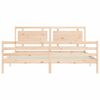 vidaXL Cadre de lit sans matelas 200x200 cm bois massif