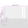 vidaXL Cl&ocirc;ture avec poteau Gris 0,8 x 10 m Acier et PVC