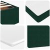 vidaXL Cadre de lit ottoman avec matelas vert fonc&eacute; 120x190 cm velours